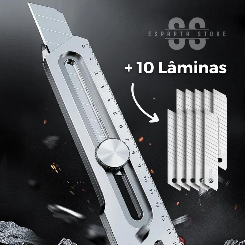 Estilete Inox Multiuso 6 em 1 • 100% Aço Inox (+BRINDE EXCLUSIVO)