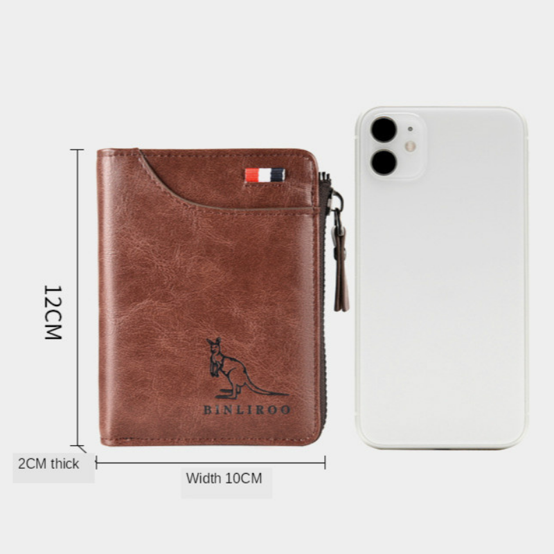 Carteira Premium de Couro Legítimo - Safe Esparta (FRETE GRÁTIS ATÉ 23:59)