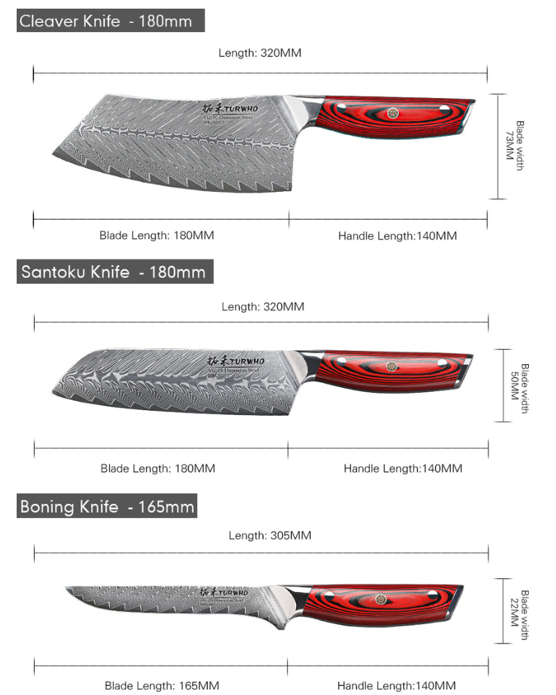 Kit Scooby Esparta® - Facas Damascus Forjadas à Mão