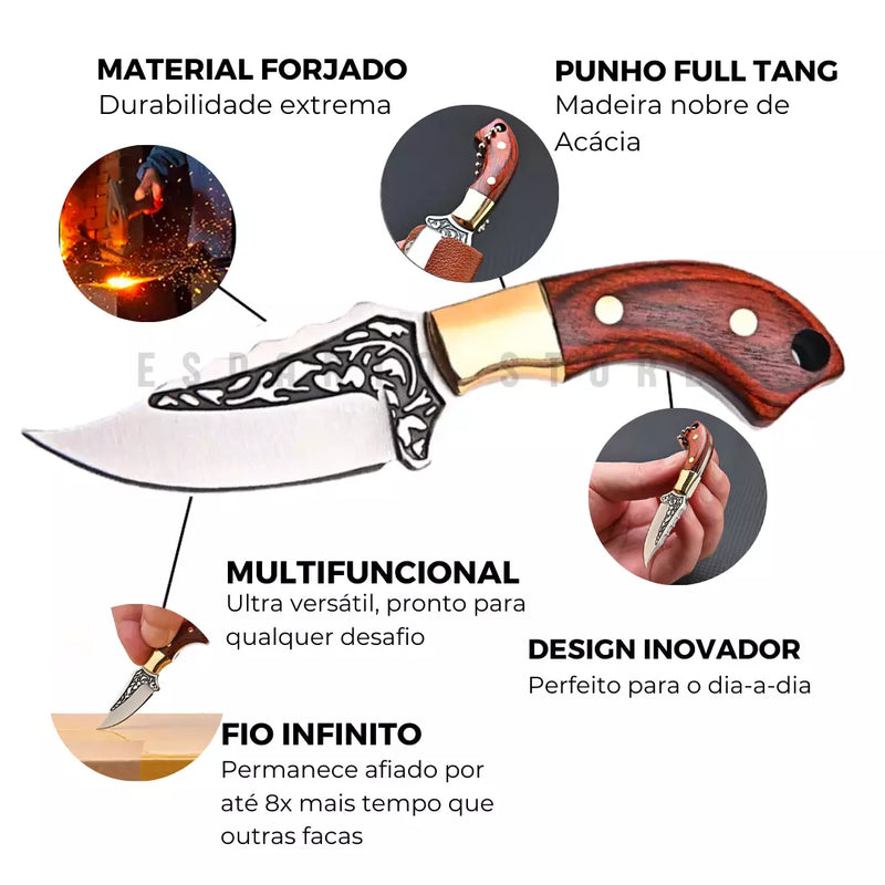 (COMPRE 1 LEVE 2 + BAINHAS) Mini Faca mais Famosa do Mundo • Faca Lotus Esparta™
