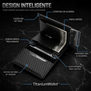 TitaniumWallet™ • Carteira Masculina Anti-Furto Abertura Automática com Proteção RFID
