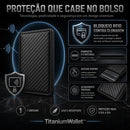 TitaniumWallet™ • Carteira Masculina Anti-Furto Abertura Automática com Proteção RFID