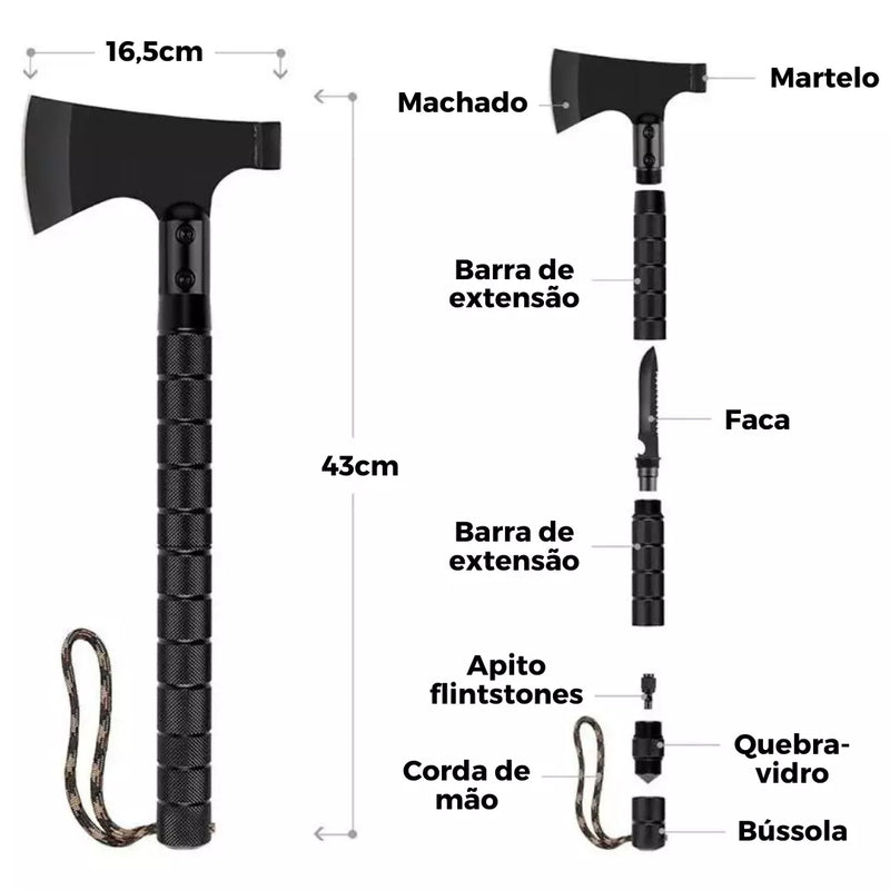 Machado Espartano™ • Ferramenta 100% Completa (+FRETE GRÁTIS)