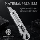 (COMPRE 1 LEVE 2) TitaniumTool • Estilete 6 em 1 de Inox Puro