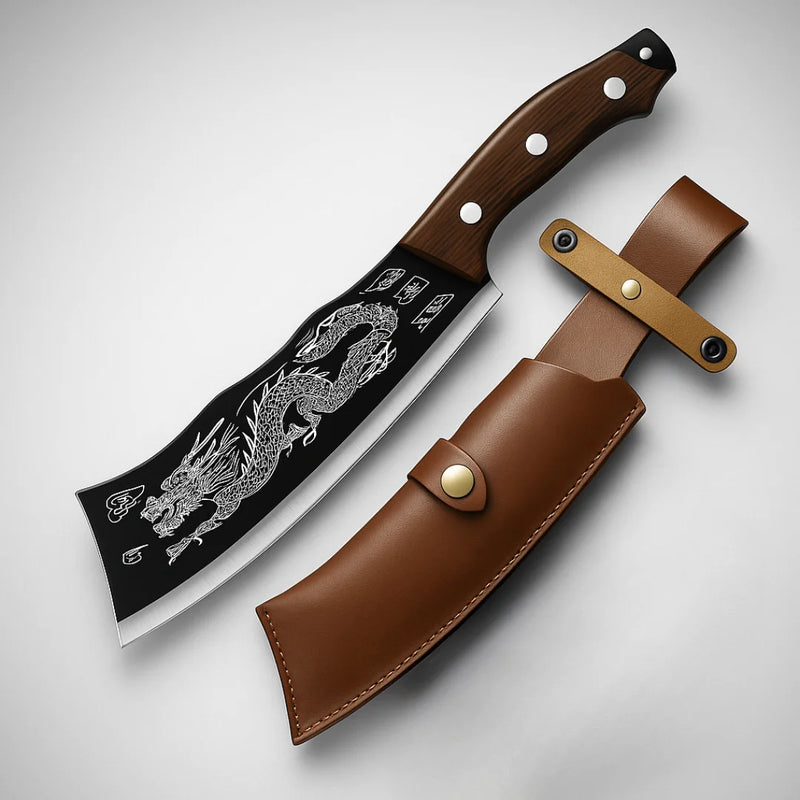 Faca Japonesa Forjada à Mão - Faca Drak Esparta™ (+BAINHA GRÁTIS)