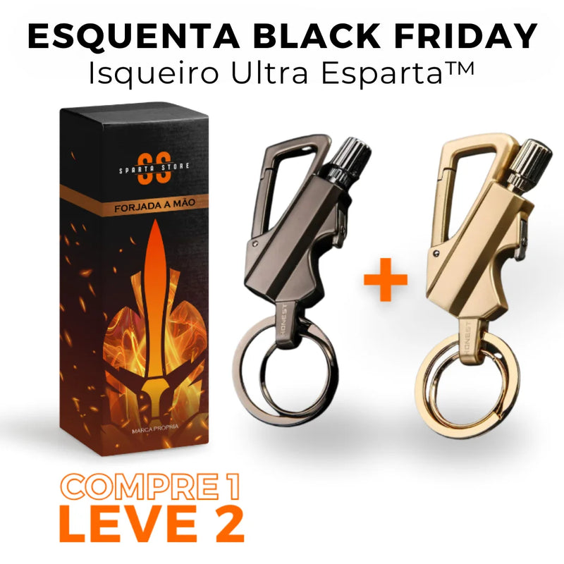 (PAGUE 1 LEVE 2) Chaveiro-Isqueiro Ultra Resistente • Chaveiro Ultra Esparta™