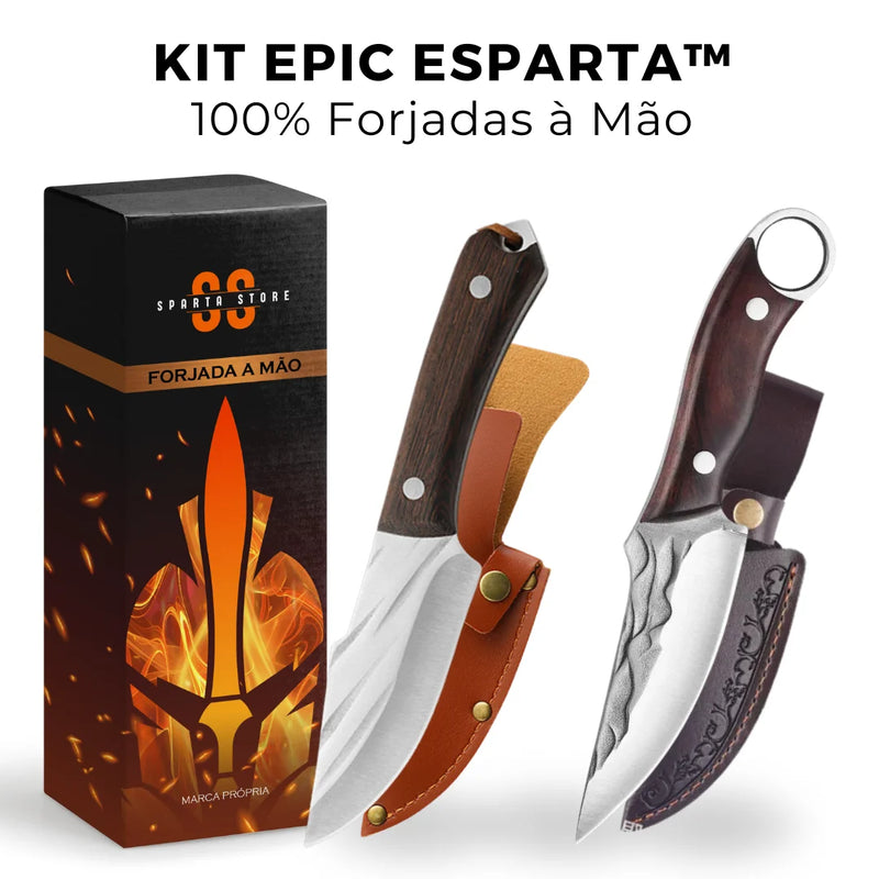 Kit Epic Esparta™ • 100% Forjadas à Mão (+BAINHAS GRÁTIS)