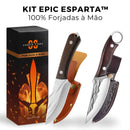 Kit Épico Esparta™ • 100% Forjadas à Mão (+BAINHAS GRÁTIS)