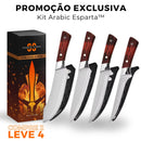 (COMPRE 2 LEVE 4 + BAINHAS) Combo 4 Facas Artesanais Ultra Afiadas • 100% Forjadas a Mão