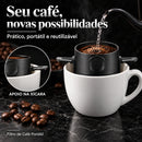 Filtro de Café Portátil em Inox – Prático e Reutilizável