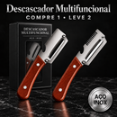 (COMPRE 1 LEVE 2) Fatiador Manual Multiuso • Lâmina de Aço Inox e Cabo de Madeira Premium