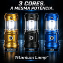Titanium Lamp™ • Lampião Lanterna Multifuncional Recarregável com Painel Solar e Power Bank