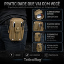 TaticalBag™ • Pochete/Bolsa Tática de Cintura Masculina