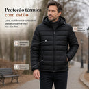 Esparta Puffer™ • Jaqueta Térmica Premium Acolchoada com Capuz Removível