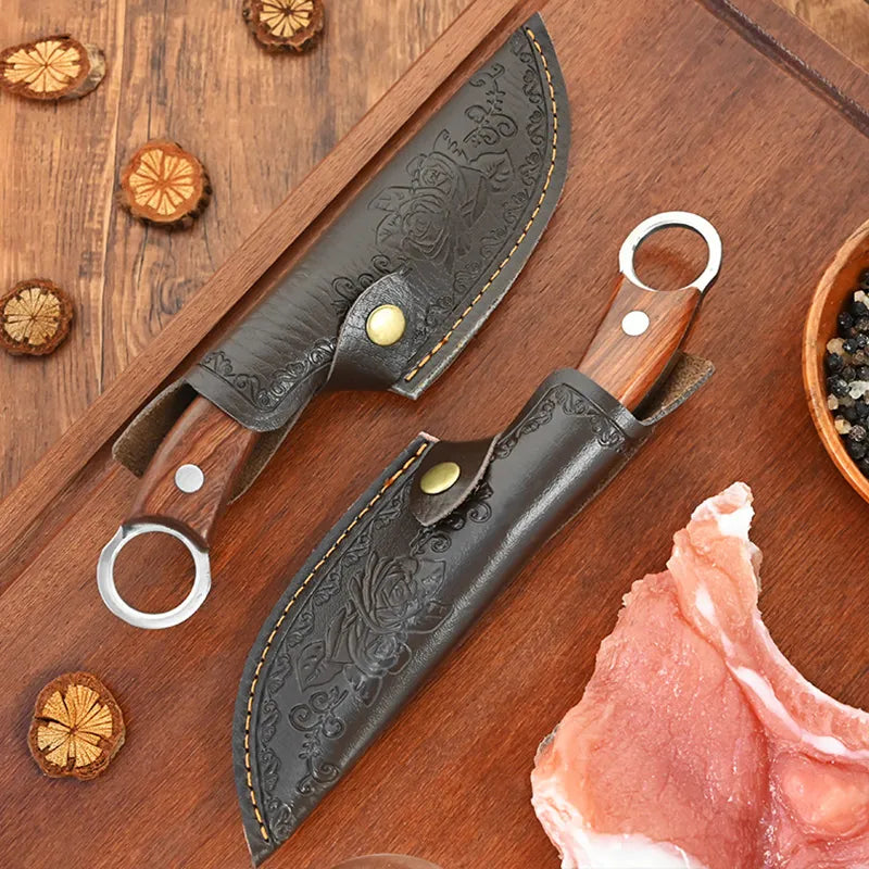 (COMPRE 2 LEVE 4 + BAINHAS) Combo 4 Facas Artesanais Ultra Afiadas  • 100% Forjadas a Mão