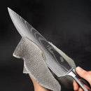 Faca Profissional Acabamento em Damasco • Faca Chef Esparta™